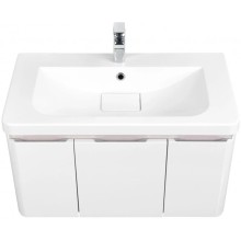 Комплект мебели белый глянец 85 см Акватон Шерилл 1A208801SH010 + 1A71443KSH010 + 1A210302SH010