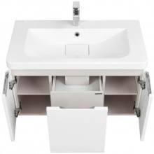 Комплект мебели белый глянец 85 см Акватон Шерилл 1A208801SH010 + 1A71443KSH010 + 1A210302SH010