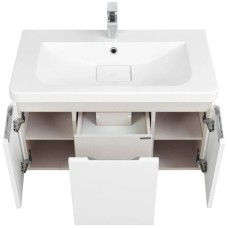 Комплект мебели белый глянец 85 см Акватон Шерилл 1A208801SH010 + 1A71443KSH010 + 1A210302SH010