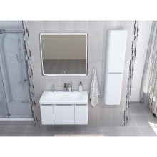 Комплект мебели белый глянец 85 см Акватон Шерилл 1A208801SH010 + 1A71443KSH010 + 1A210302SH010