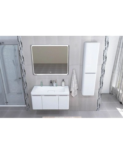 Комплект мебели белый глянец 105 см Акватон Шерилл 1A206301SH010 + 1A71323KSH010 + 1A206402SH010