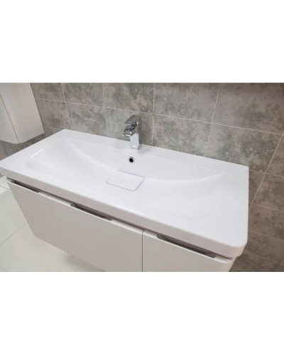 Комплект мебели белый глянец 105 см Акватон Шерилл 1A206301SH010 + 1A71323KSH010 + 1A206402SH010