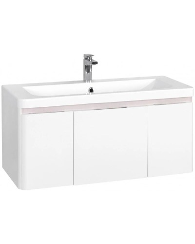 Комплект мебели белый глянец 105 см Акватон Шерилл 1A206301SH010 + 1A71323KSH010 + 1A206402SH010