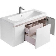 Комплект мебели белый глянец 105 см Акватон Шерилл 1A206301SH010 + 1A71323KSH010 + 1A206402SH010