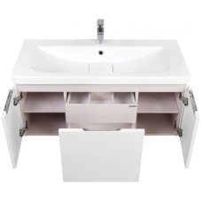 Комплект мебели белый глянец 105 см Акватон Шерилл 1A206301SH010 + 1A71323KSH010 + 1A206402SH010