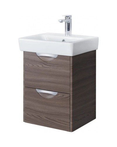 Комплект мебели дуб макиато 50 см Акватон Сильва 1A211701SIW50 + 1WH302184 + 1A215502SIW5L