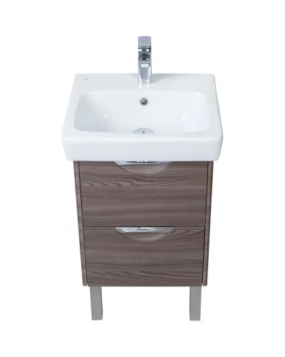 Комплект мебели дуб макиато 50 см Акватон Сильва 1A211701SIW50 + 1WH302184 + 1A215502SIW5L