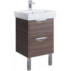 Комплект мебели дуб макиато 60 см Акватон Сильва 1A211801SIW50 + 1WH302186 + 1A216202SIW50