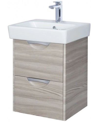 Комплект мебели дуб фьорд 50 см Акватон Сильва 1A211701SIW60 + 1WH302184 + 1A215502SIW6L