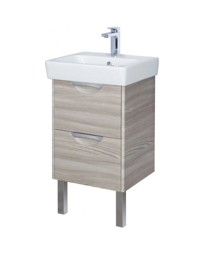 Комплект мебели дуб фьорд 50 см Акватон Сильва 1A211701SIW60 + 1WH302184 + 1A215502SIW6L