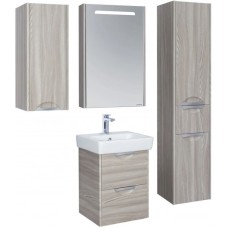 Комплект мебели дуб фьорд 50 см Акватон Сильва 1A211701SIW60 + 1WH302184 + 1A215502SIW6L