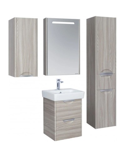 Комплект мебели дуб фьорд 50 см Акватон Сильва 1A211701SIW60 + 1WH302184 + 1A215502SIW6L