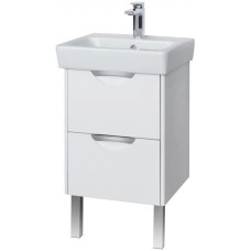 Комплект мебели дуб полярный 50 см Акватон Сильва 1A211701SIW70 + 1WH302184 + 1A215502SIW7L