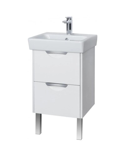 Комплект мебели дуб полярный 50 см Акватон Сильва 1A211701SIW70 + 1WH302184 + 1A215502SIW7L