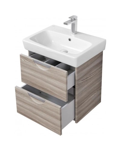 Комплект мебели дуб фьорд 60 см Акватон Сильва 1A211801SIW60 + 1WH302186 + 1A216202SIW60