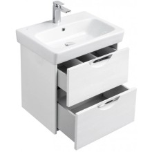 Комплект мебели дуб полярный 60 см Акватон Сильва 1A211801SIW70 + 1WH302186 + 1A216202SIW70