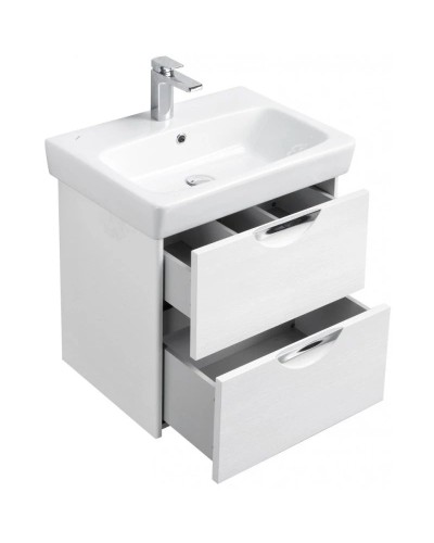 Комплект мебели дуб полярный 60 см Акватон Сильва 1A211801SIW70 + 1WH302186 + 1A216202SIW70