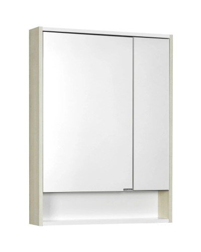 Комплект мебели белый глянец/ясень фабрик 65 см Акватон Рико 1A213301RIB90 + 1WH207782 + 1A215202RIB90