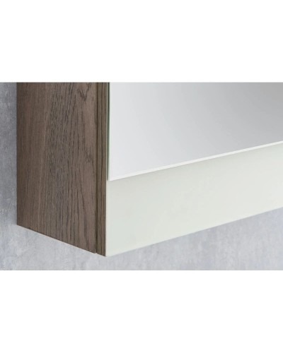 Комплект мебели белый глянец/дуб навара 46 см Акватон Эмма 1A221601EAD80 + 1WH301972 + 1A221802EAD80