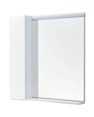 Комплект мебели белый глянец/грецкий орех 80 см Акватон Рене 1A258601NRC80 + 1WH302251 + 1A222502NRC80