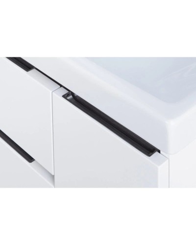 Комплект мебели белый глянец/грецкий орех 80 см Акватон Рене 1A258601NRC80 + 1WH302251 + 1A222502NRC80