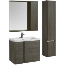 Комплект мебели грецкий орех 80 см Акватон Стоун 1A228201SXC80 + 1WH302251 + 1A228302SXC80