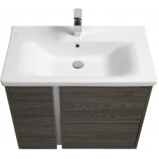 Комплект мебели грецкий орех 80 см Акватон Стоун 1A228201SXC80 + 1WH302251 + 1A228302SXC80