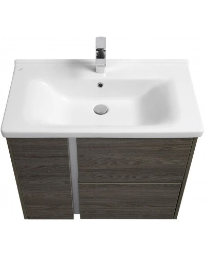 Комплект мебели грецкий орех 80 см Акватон Стоун 1A228201SXC80 + 1WH302251 + 1A228302SXC80