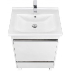 Комплект мебели белый глянец 60 см Акватон Капри 1A230101KP010 + 1WH302421 + 1A230302KP010