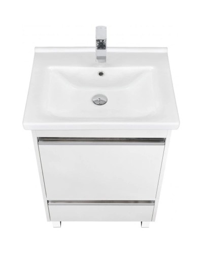 Комплект мебели белый глянец 60 см Акватон Капри 1A230101KP010 + 1WH302421 + 1A230302KP010