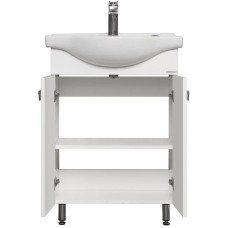 Комплект мебели белый глянец 60,5 см Акватон Фиджи 1A179601FG010 + 1WH110268 + 1A179502FG010