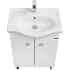 Комплект мебели белый глянец 60,5 см Акватон Фиджи 1A179601FG010 + 1WH110268 + 1A179502FG010