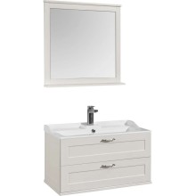 Комплект мебели дуб белый 80 см Акватон Леон 1A186301LBPS0 + 1A708031FB010 + 1A186402LBPS0