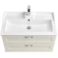 Комплект мебели дуб белый 80 см Акватон Леон 1A186301LBPS0 + 1A708031FB010 + 1A186402LBPS0