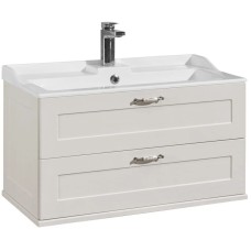 Комплект мебели дуб белый 80 см Акватон Леон 1A186301LBPS0 + 1A708031FB010 + 1A186402LBPS0