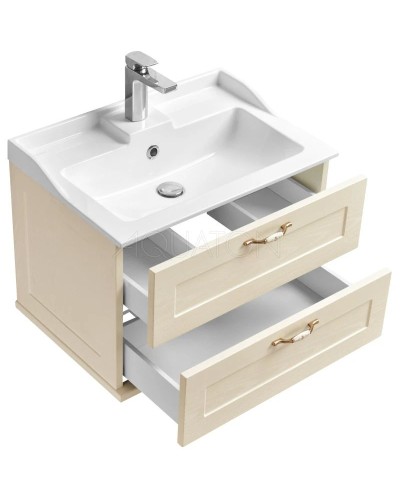 Комплект мебели дуб бежевый 65,3 см Акватон Леон 1A187001LBPR0 + 1A708731FB010 + 1A187102LBPR0