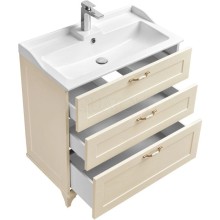 Комплект мебели дуб бежевый 80 см Акватон Леон 1A187801LBPR0 + 1A708031FB010 + 1A186402LBPR0