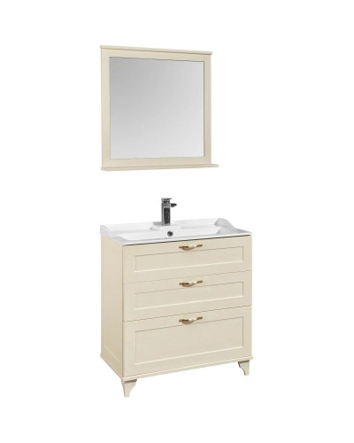 Комплект мебели дуб бежевый 80 см Акватон Леон 1A187801LBPR0 + 1A708031FB010 + 1A186402LBPR0