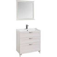 Комплект мебели дуб белый 80 см Акватон Леон 1A187801LBPS0 + 1A708031FB010 + 1A186402LBPS0