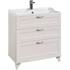 Комплект мебели дуб белый 80 см Акватон Леон 1A187801LBPS0 + 1A708031FB010 + 1A186402LBPS0