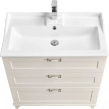 Комплект мебели дуб белый 80 см Акватон Леон 1A187801LBPS0 + 1A708031FB010 + 1A186402LBPS0