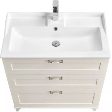 Комплект мебели дуб белый 80 см Акватон Леон 1A187801LBPS0 + 1A708031FB010 + 1A186402LBPS0