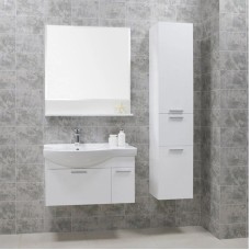 Комплект мебели белый глянец 83 см Акватон Инди 1A188401ND010 + 1WH110228 + 1A188502ND010