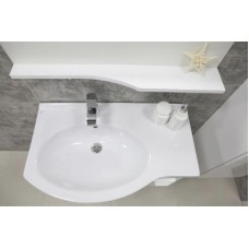 Комплект мебели белый глянец 83 см Акватон Инди 1A188401ND010 + 1WH110228 + 1A188502ND010