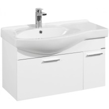 Комплект мебели белый глянец 83 см Акватон Инди 1A188401ND010 + 1WH110228 + 1A188502ND010