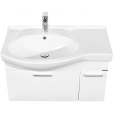 Комплект мебели белый глянец 83 см Акватон Инди 1A188401ND010 + 1WH110228 + 1A188502ND010