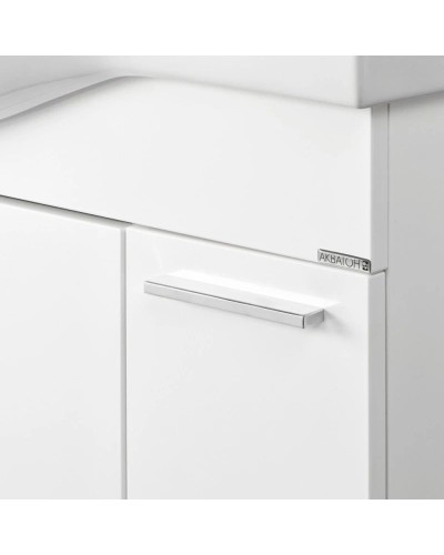 Комплект мебели белый глянец 83 см Акватон Инди 1A188401ND010 + 1WH110228 + 1A188502ND010