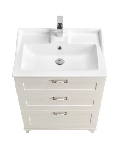 Комплект мебели дуб белый 65,3 см Акватон Леон 1A194601LBPS0 + 1A708731FB010 + 1A187102LBPS0