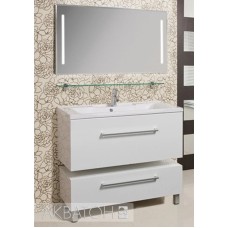 Комплект мебели белый глянец 80 см Акватон Мадрид 1A126801MA010 + 1A70493KPR010 + 1A175202MA010