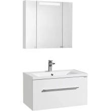 Комплект мебели белый глянец 80 см Акватон Мадрид 1A126801MA010 + 1A70493KPR010 + 1A175202MA010